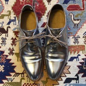 Everlane Silver Oxfords